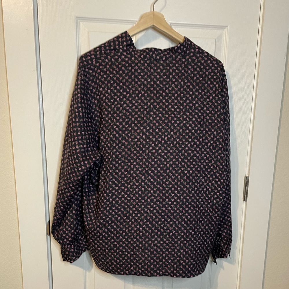 VTG Pendleton floral long sleeve button down blouse plus sz 20W - Picture 5 of 10